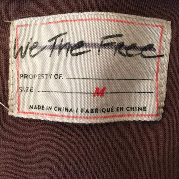 We the free Sadie Surplus jacket, sweatshirt-dress, tunic in brown, size medium - Picture 10 of 16